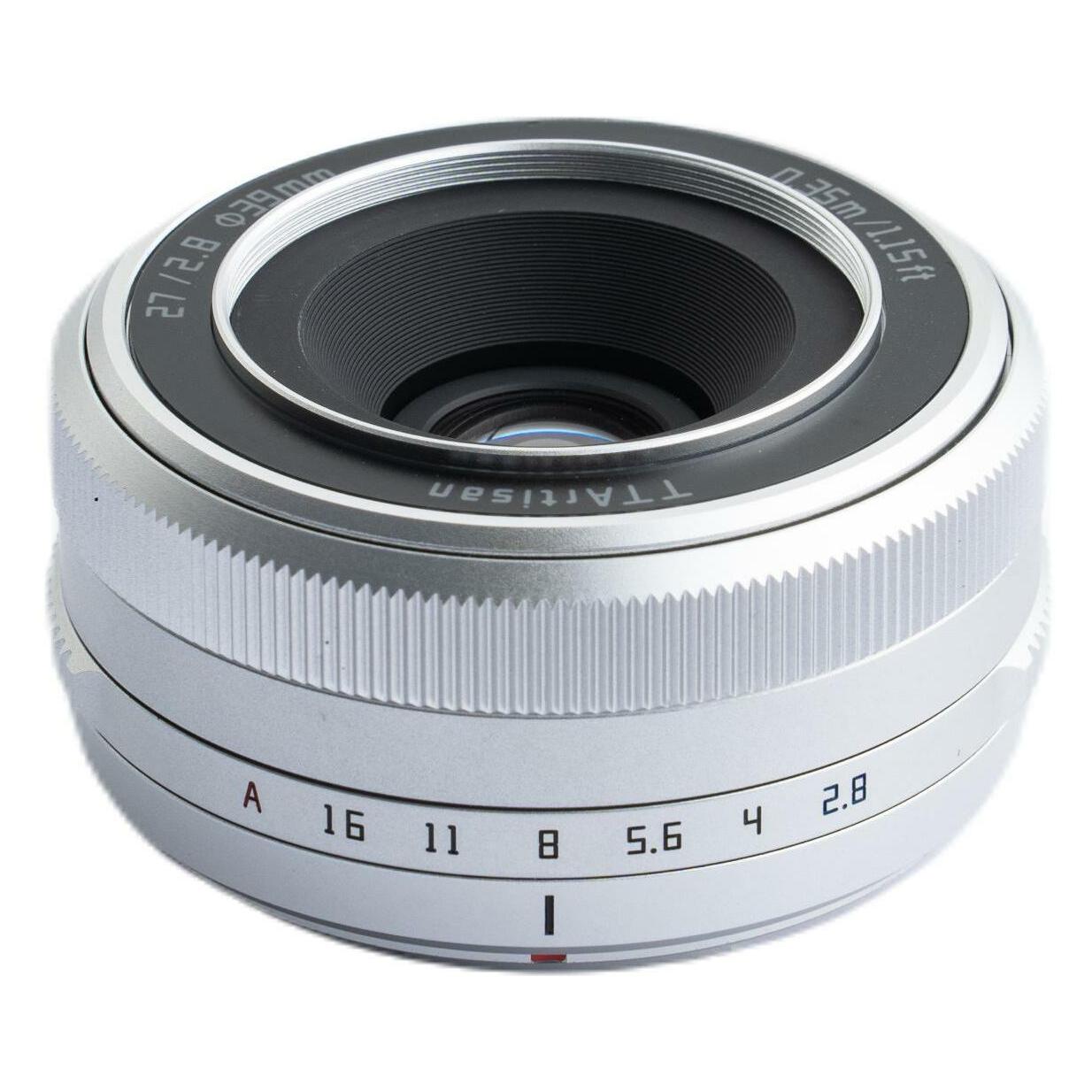 TTArtisan 27mm F/2.8 (Aps-C / Dx), Objektiv, Silber