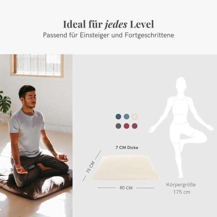 Immagine prodotto Lotuscrafts Meditationsmatte Zabuton (7 cm)