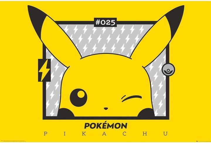 Actual product image Pokémon Poster Wink Pikachu