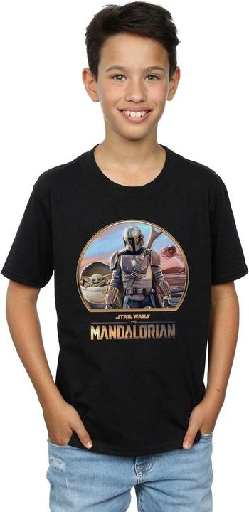 Actual product image Star Wars Boys The Mandalorian Mando And The Child T-Shirt (140, 146)