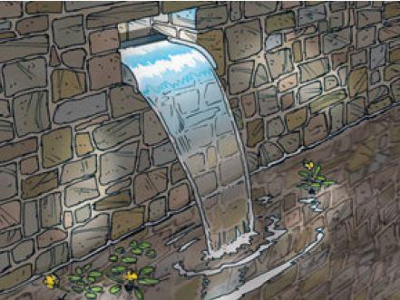 Produktbild Ubbink Nevada - 90 - LED - Edelstahl - Wasserfall