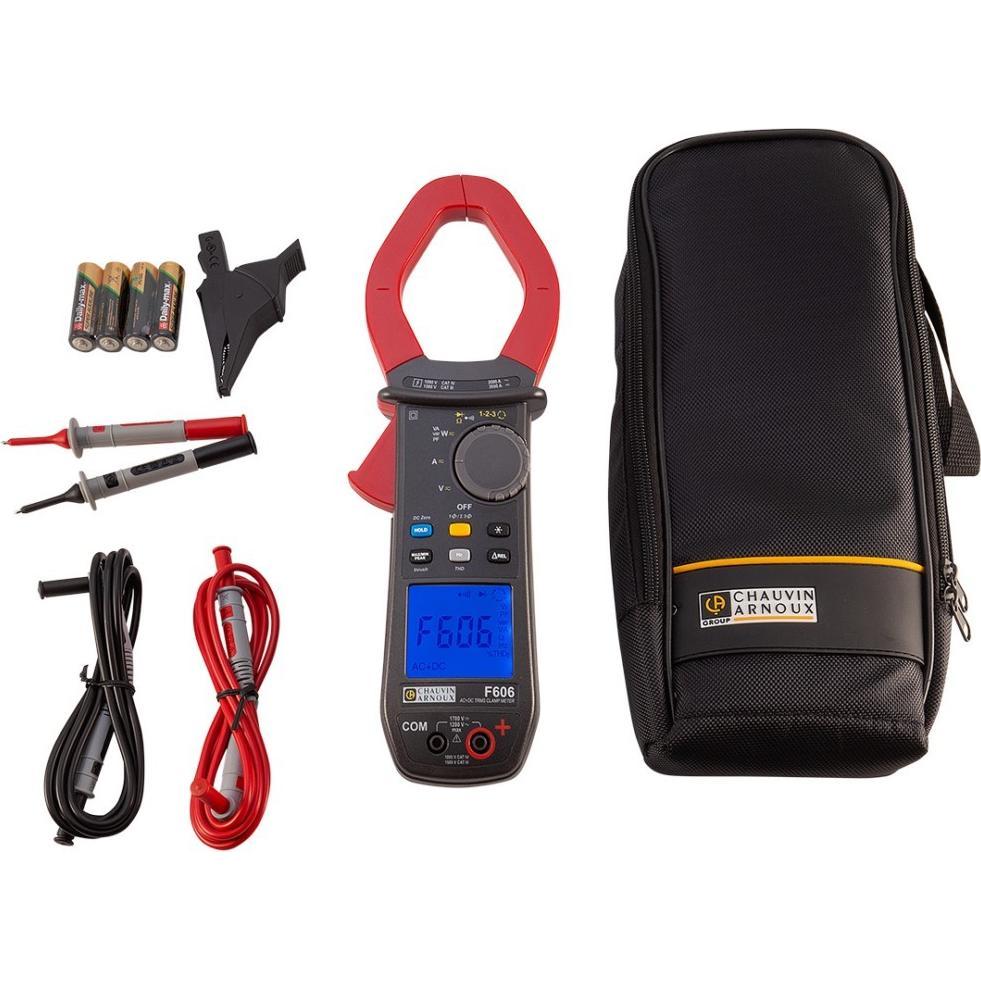 Thumbnail - Chauvin Arnoux, Multimeter, F606 Stromzange digital Spritzwassergeschützt (IP54) CAT III 1500 V, CAT IV 1000V An (CAT II...