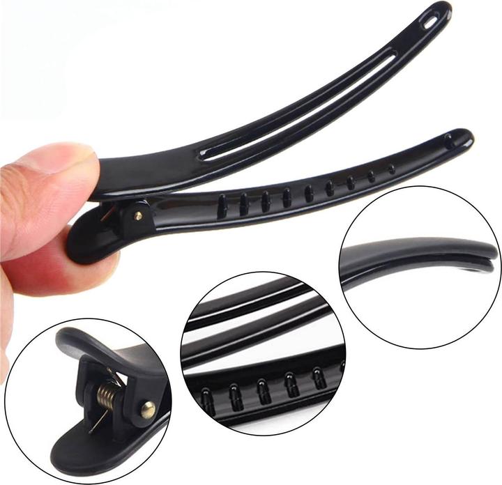 Actual product image JTI 10x professional hair clips - black (10 pcs.)