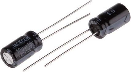 Produktbild RS PRO Radial alum cap, 100uF, 16V, 6.3x11