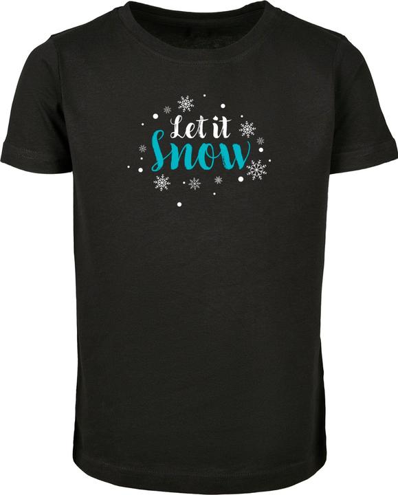 Produktbild Merchcode Girls Let it snow Short Sleeve Tee - 177333 (134, 140)