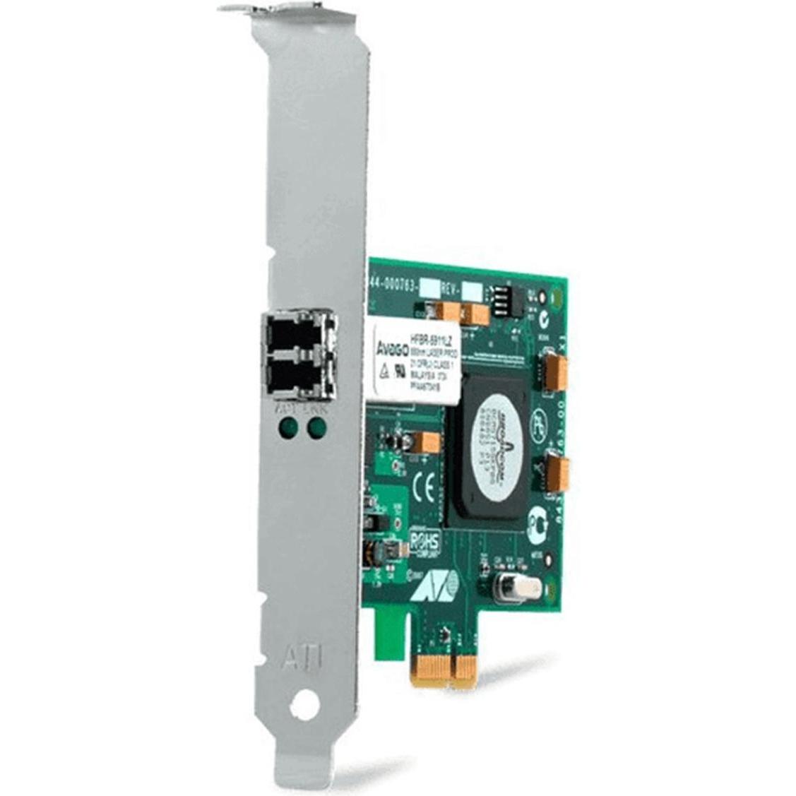 Allied Telesis ALLIED Gig PCI-Express Fiber Adapter Card WoL SC connector (Mini PCI Express), Netzwerkkarte, Grün
