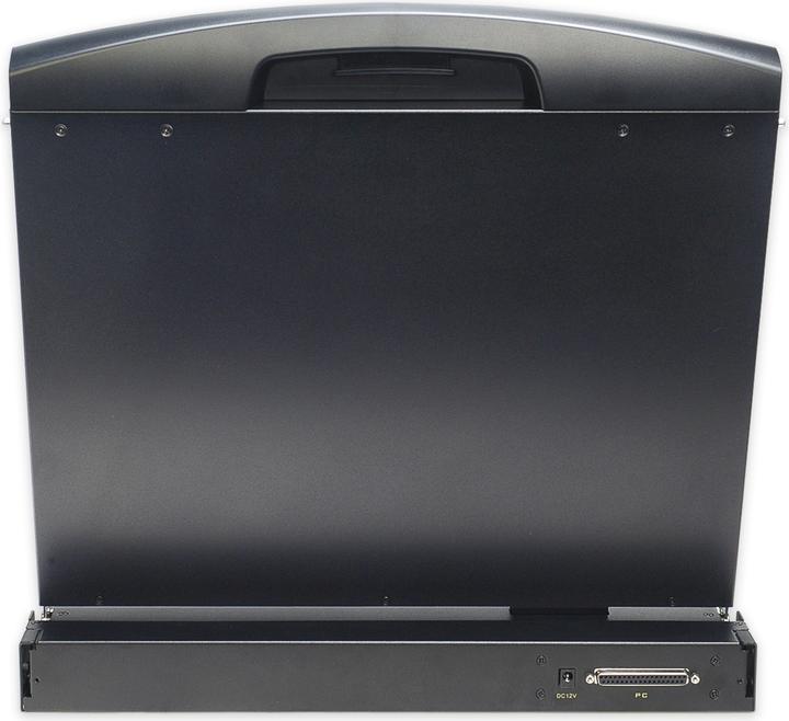 Produktbild Digitus Modulare Konsole mit 48,3cm 19Zoll TFT ohne Tastaur ohne KVM Modul RAL 9005 - schwarz