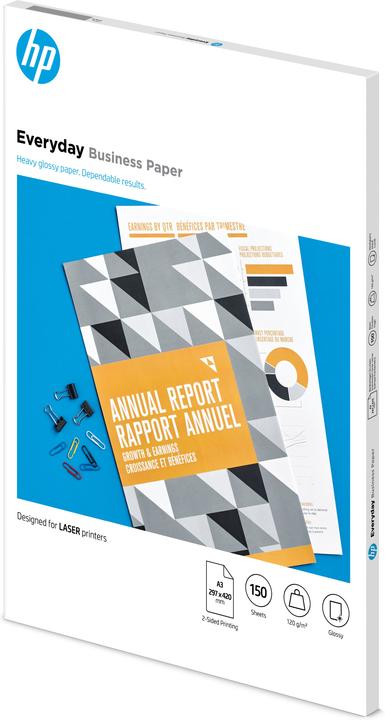 Actual product image HP Everyday FSC Paper A3 7MV81A Laser Glossy 120g 150 sheets