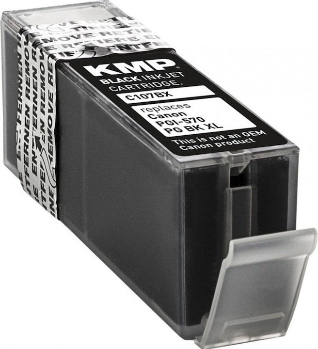 Actual product image KMP C107BPIX Ink cartridge bw comp. with Canon PGI-570 XL PGBK (FC)