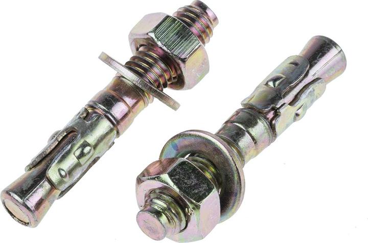 Produktbild RS PRO 8x50 Throughbolt Zinc & Yellow