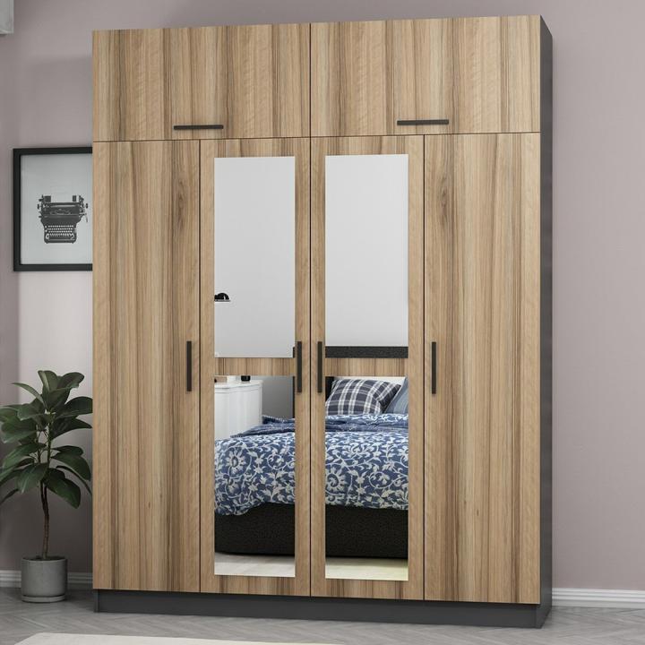 Immagine prodotto Skye Decor Kale Mirror Luxe Wardrobe (180 x 52 x 235 cm)