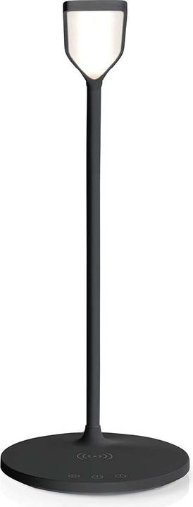 Actual product image Nedis LED lamp with wireless charger - dimmer switch - LED/Qi - 15 W - with dimmer - cold white/natural (350 lm)