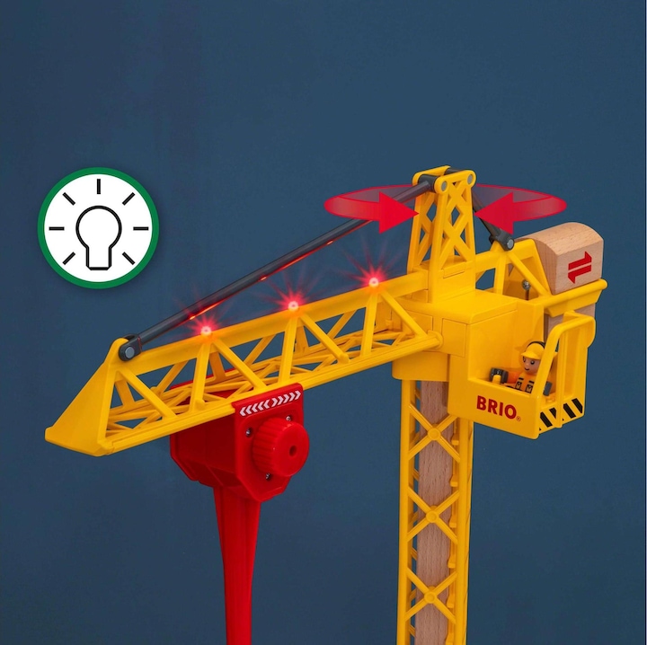 Actual product image Brio Building crane with lights