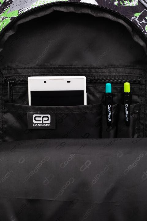 Actual product image Coolpack Satchel fabric black, green