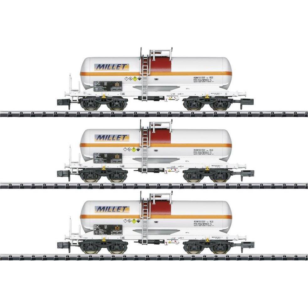 MiniTrix 18266 N 3er-Set Kesselwagen Millet (Spur VI)