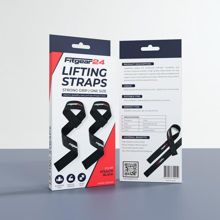 Actual product image Fitgear24 FG24 Lifting Straps