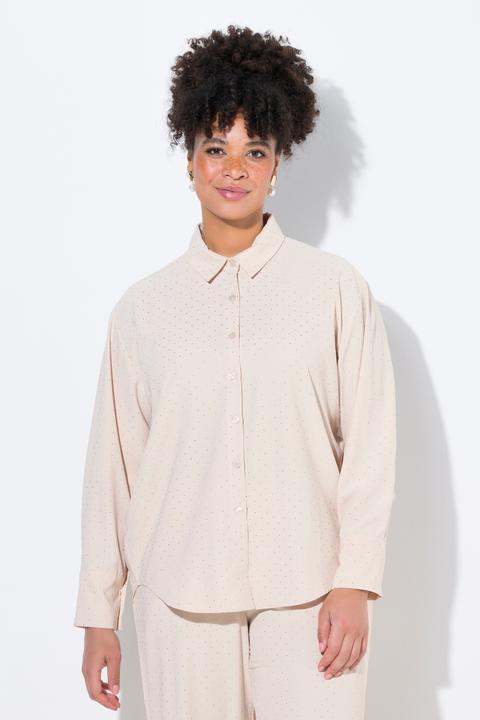 Produktbild Miamoda Bluse, oversized, allover mit Glitzersteinchen (54)