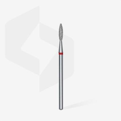 PRO STALEKS Diamond Bit Flame Red Ring Attachment for Nail Cutters Bits for Apparative Manicures and
