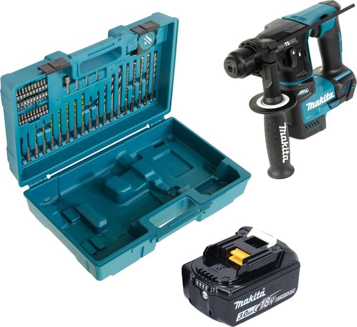 Actual product image Makita DHR 171 F1X3 Cordless hammer drill 18 V 1.2 J SDS-Plus Brushless + 1x rechargeable battery 3.0 Ah + (Rechargeable battery operated)