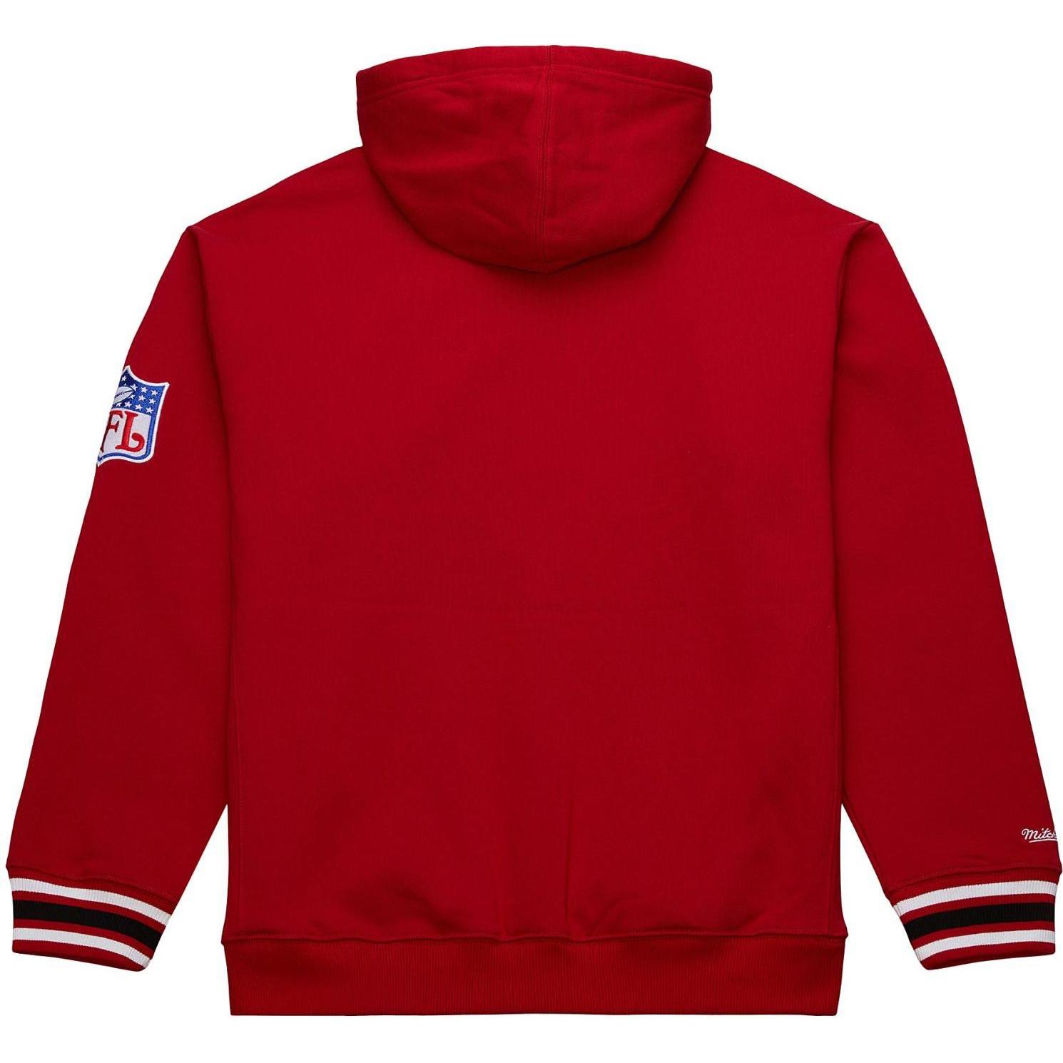 Thumbnail - Mitchell & Ness, Herren, Pullover, Fleece Hoody - STITCH Kansas City Chiefs - S, Rot, (S)