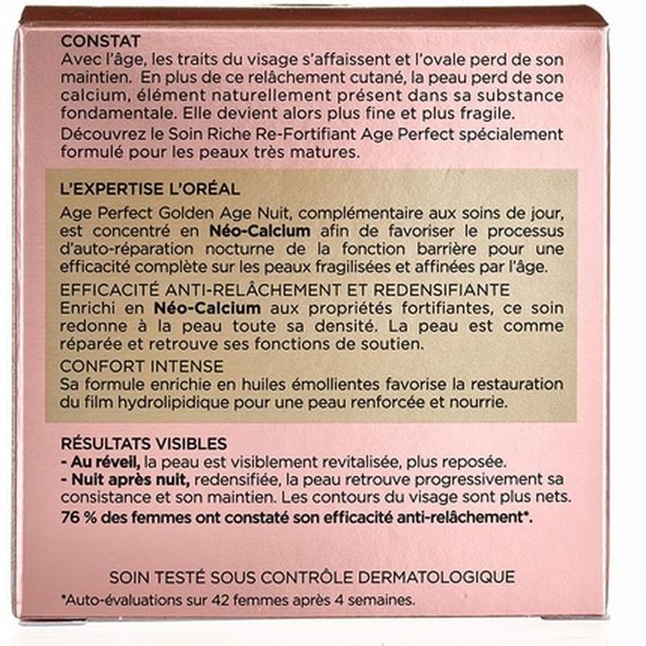 Valori nutrizionali e ingredienti L'Oréal Paris L'Oreal Paris Age Perfect Golden Age Night Cream 50ml - Anti-Sagging and Radiance for Mature Skin (50 ml, Crema notte)