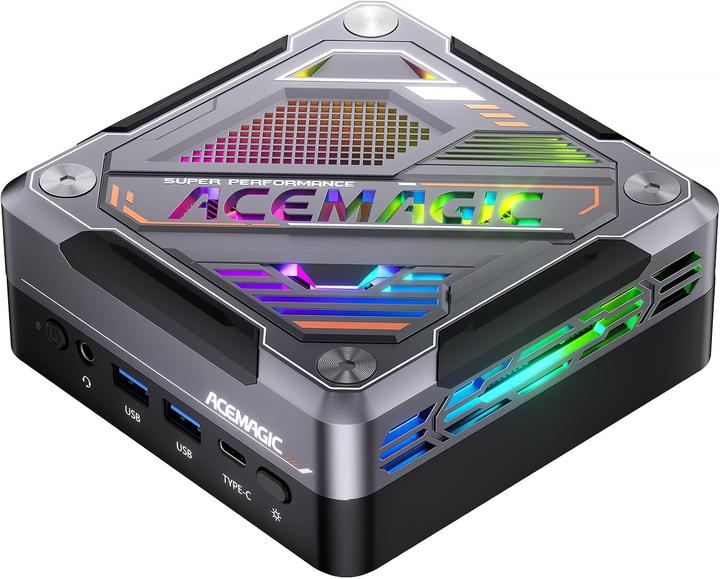 Immagine prodotto AceMagic Mini Gaming PC AM18 mit Ryzen 7 und DDR5 RAM (32 GB, AMD Ryzen 7 8845HS)
