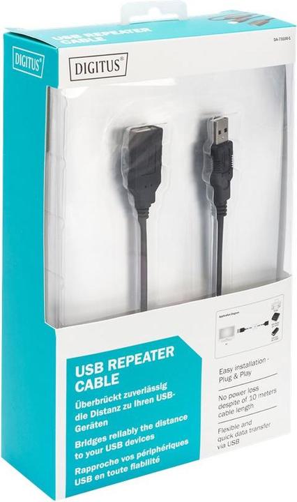 Productafbeelding Digitus USB actieve verlengkabel (10 m, USB 2.0)