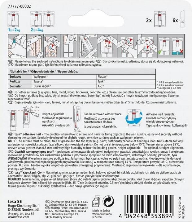 Image du produit tesa Clou de colle ajustable