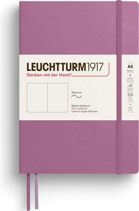 Image du produit Leuchtturm1917 Leuchtturm Med.Soft Blan.D.Rose (145 x 210 mm, Blanc, Couverture souple)