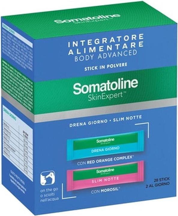 Somatoline Skin Expert Body Advanced Stick Drena Giorno Stick Slim Notte Sachet Scrub 70g (Körperlotion)