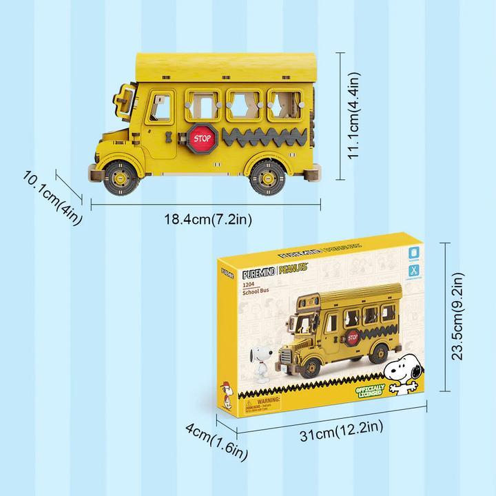 Immagine prodotto Pantasy Die Peanuts Puremind Bauset School Bus