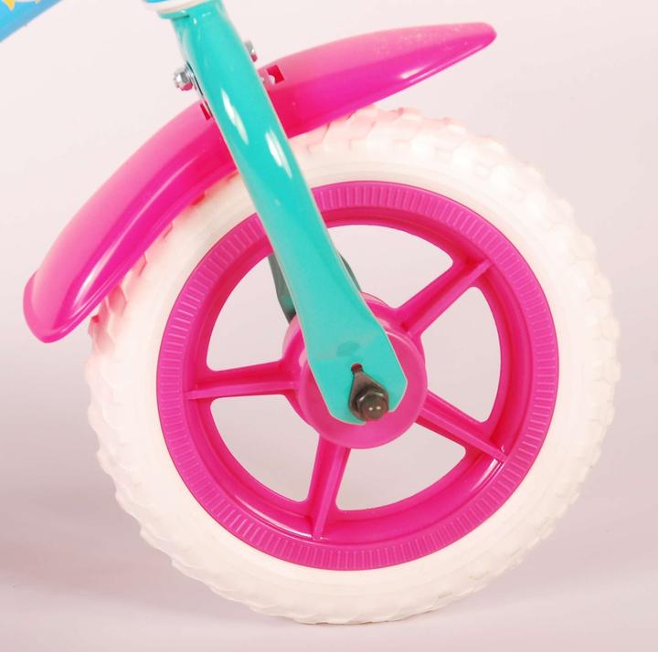 Actual product image Volare Ocean children's bike - unisex - 10 inch - pink blue - fixed gear