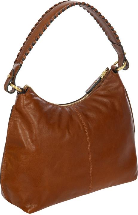 Actual product image Brics Volterra leather shoulder bag 32 cm