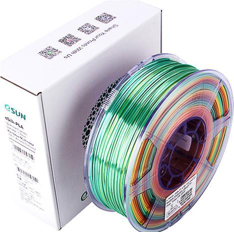 Image du produit eSUN Filament PLA Silk Arc-en-ciel 1.75mm 1000g (PLA, 1.75 mm, 1000 g, Multicolore)