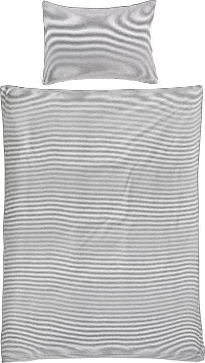 Actual product image Living Home Melange Jersey Stripes (Duvet cover, 160 x 210 cm)