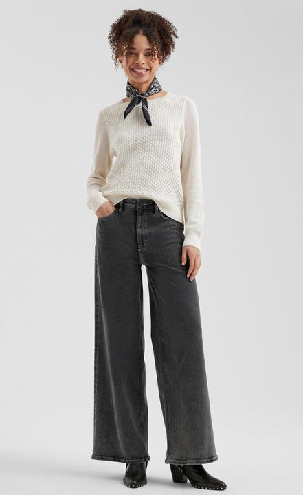 Image du produit s.Oliver Strickpullover Baumwollpullover mit Ajourmuster (M)