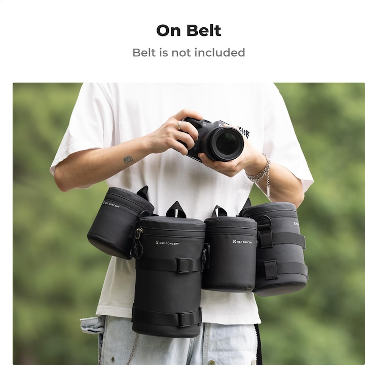 Actual product image K&F Concept Camera Lens Pouch XL Size (Lens bag)