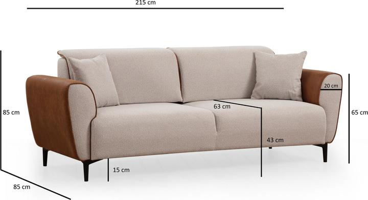 Produktbild Atelier del Sofa Aren (3-Sitzer)