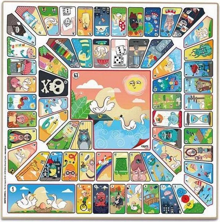 Produktbild Cayro Parchís-Oca Spielbrett T-131/A (2 - 4 Spieler)