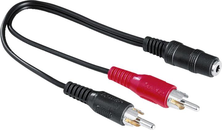 Actual product image Hama 2 Cinch connectors (Jack adapter)
