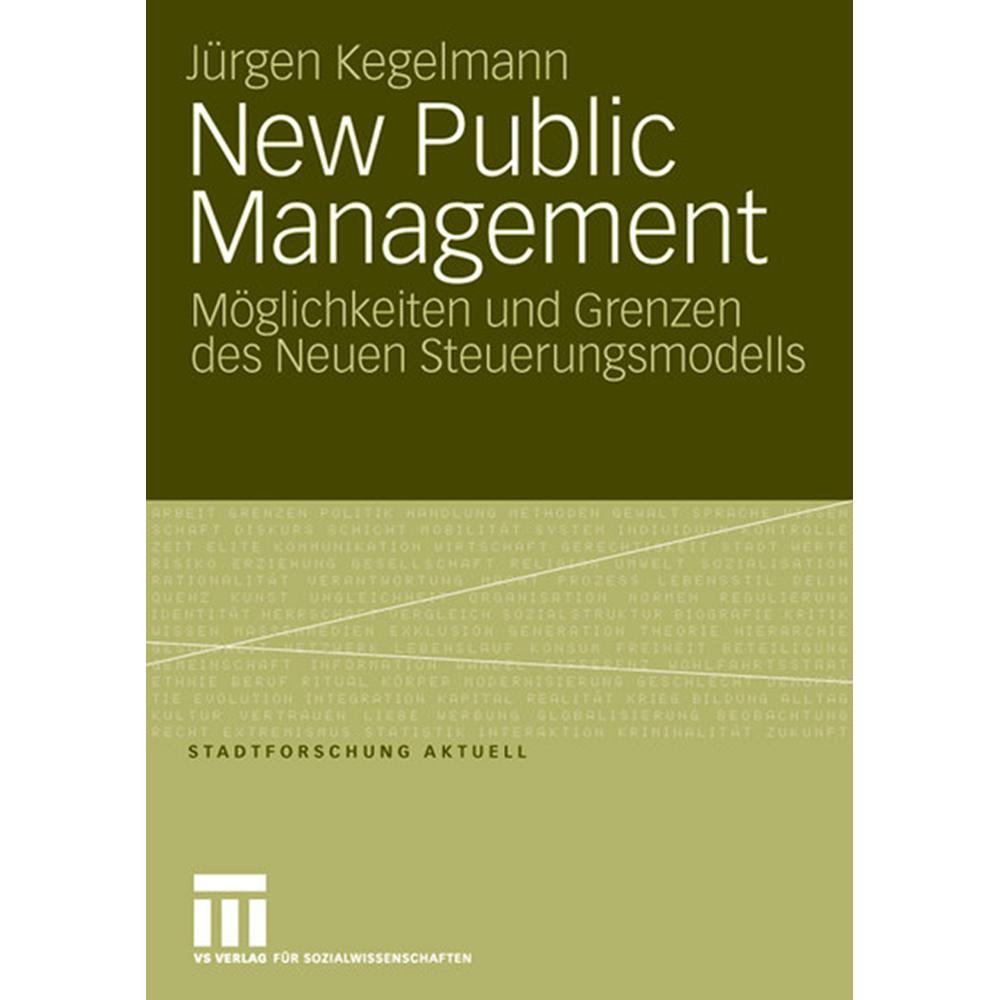 Thumbnail - New Public Management, Fachbücher von Jürgen Kegelmann