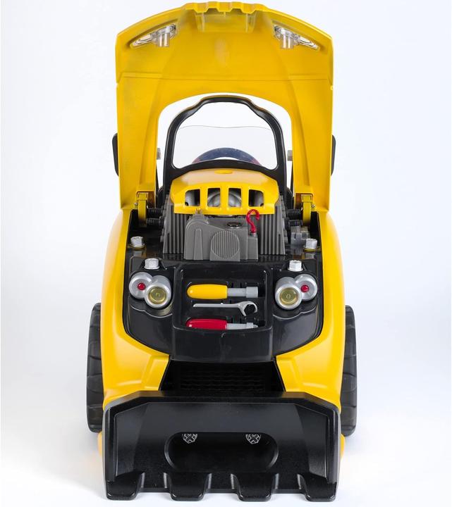 Actual product image Theo Klein Caterpillar Truck Engine Block with Educational Repair Functions, Lights, and Horn