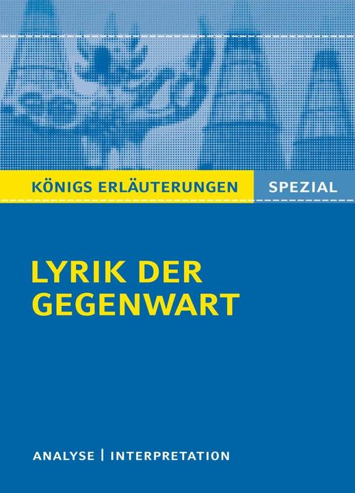 Produktbild Lyrik der Gegenwart (1960 bis heute) (Deutsch, Gudrun Blecken, 2016)