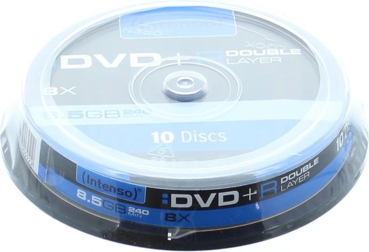 Actual product image Intenso DVD+R Cake Box - 8.5GB (10 x)