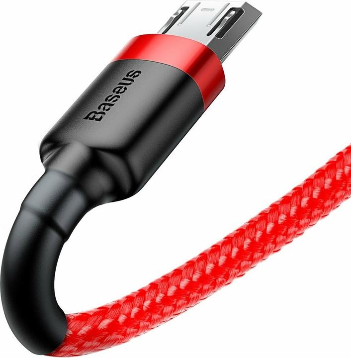 Immagine prodotto Baseus Cavo cafule USB per Micro 2.4A 1M Rosso+Rosso (1 m, USB 2.0)