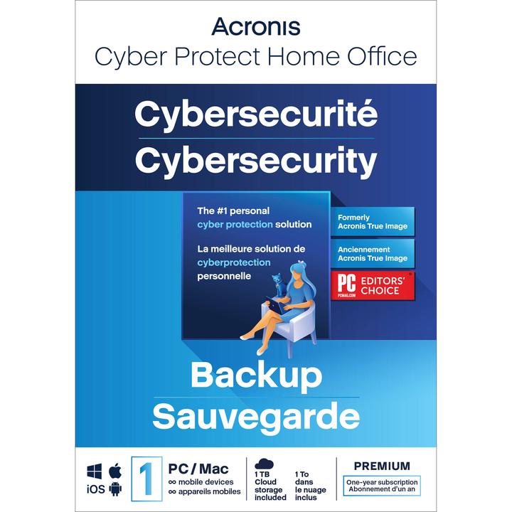 Actual product image Acronis Cyber Protect Home Office Premium - Subscription licence (1 year) - 1 computer, 1 TB cloud s (1 User, 12 months)