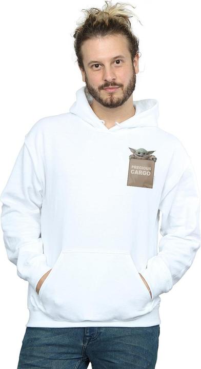 Immagine prodotto Star Wars The Mandalorian Precious Cargo Faux Pocket Felpa con Cappuccio Uomo (L)