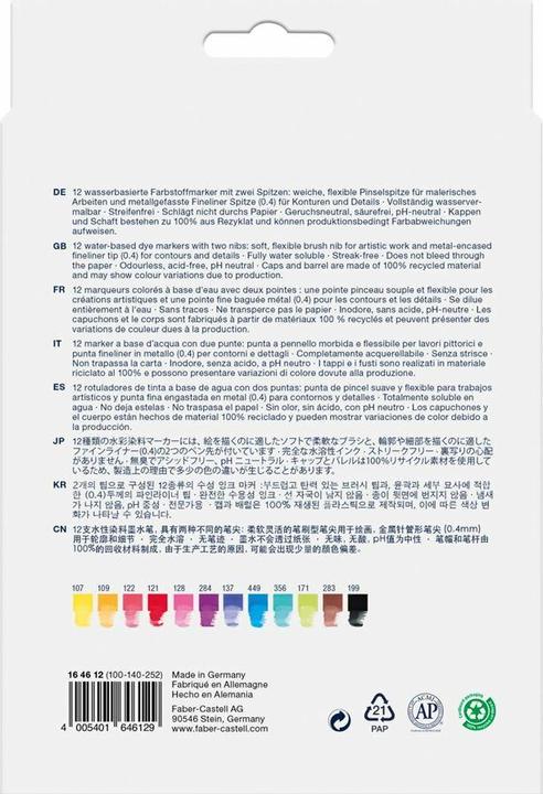 Produktbild Faber-Castell Gofa Aqua (Assortiert, 0.40 mm, 12 x)