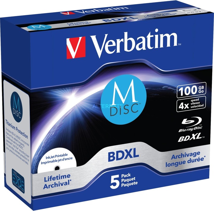 Actual product image Verbatim Bd-R (5 x)