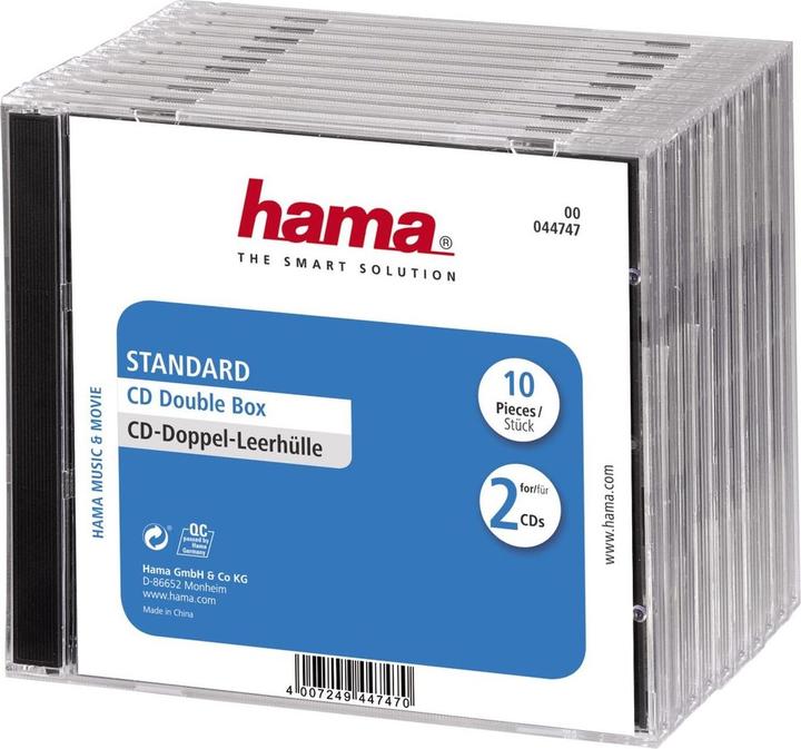 Hama CD Double Box 10 Jewel Case